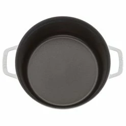 Staub 5.5 Qt. Round Cocotte/Dutch Oven | White 11 Staub 5.5 Qt. Round Cocotte/Dutch Oven | White -Cuisinart Sales Shop 1002602 staub white french oven 1