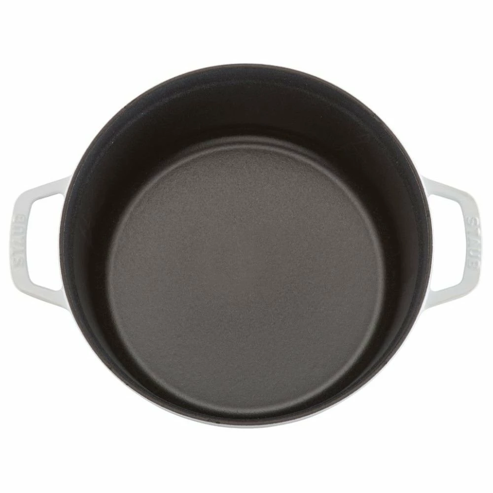 Staub 5.5 Qt. Round Cocotte/Dutch Oven | White 6 Staub 5.5 Qt. Round Cocotte/Dutch Oven | White - Image 4