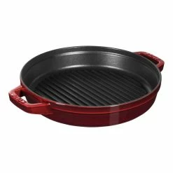Staub Stackable Cocotte, Braiser, And Grill Pan With Lid | Grenadine -Cuisinart Sales Shop 1010768 17