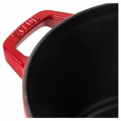 Staub Stackable Cocotte, Braiser, And Grill Pan With Lid | Cherry 19 Staub Stackable Cocotte, Braiser, And Grill Pan With Lid | Cherry -Cuisinart Sales Shop 1010887 0