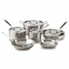 All-Clad D5 Brushed Stainless Steel Cookware Set | 10-Piece -Cuisinart Sales Shop 10pccookware