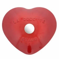 Staub 1.75 Qt. Heart Cocotte/Dutch Oven | Cherry Red -Cuisinart Sales Shop 1100006stb heartshapedcocotte05