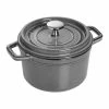 Staub 1.25 Qt. Round Cocotte/Dutch Oven | Graphite Grey -Cuisinart Sales Shop 1101618 1