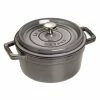 Staub 2.75 Qt. Round Cocotte/Dutch Oven | Graphite Grey -Cuisinart Sales Shop 1102218