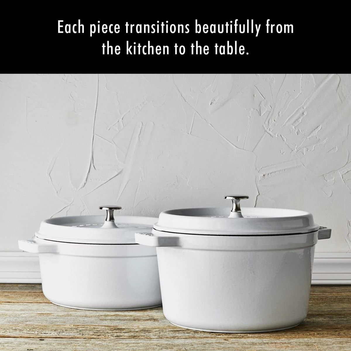 Staub 5.5 Qt. Round Cocotte/Dutch Oven | White 8 Staub 5.5 Qt. Round Cocotte/Dutch Oven | White - Image 6