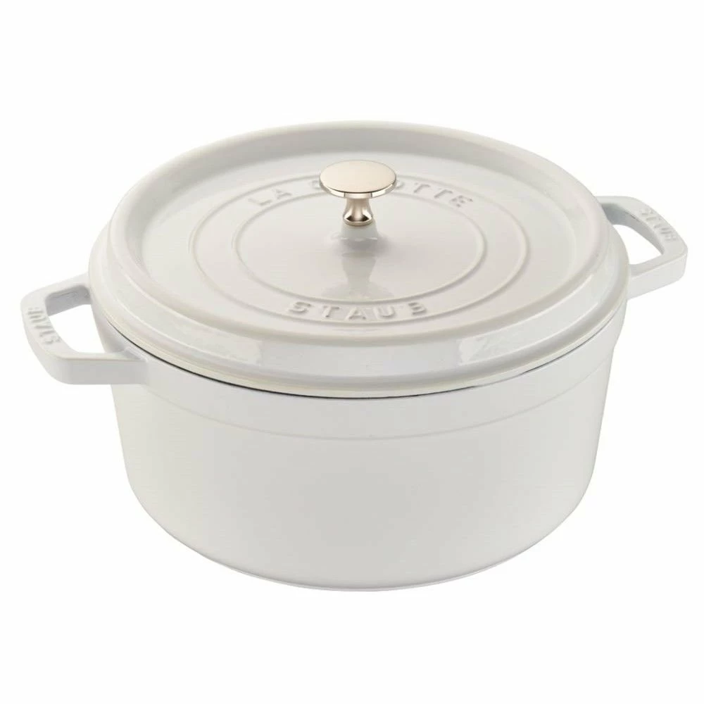 Staub 5.5 Qt. Round Cocotte/Dutch Oven | White 3 Staub 5.5 Qt. Round Cocotte/Dutch Oven | White