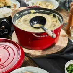 Staub 7 Qt. Round Cocotte/Dutch Oven | Cherry Red -Cuisinart Sales Shop 1102806 05