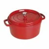 Staub 7 Qt. Round Cocotte/Dutch Oven | Cherry Red -Cuisinart Sales Shop 1102806 1