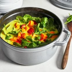 Staub 7 Qt. Round Cocotte/Dutch Oven | Graphite Grey -Cuisinart Sales Shop 1102818