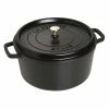 Staub 9 Qt. Round Cocotte/Dutch Oven | Matte Black -Cuisinart Sales Shop 1103025 1