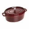 Staub 7 Qt. Oval Cocotte/Dutch Oven | Grenadine -Cuisinart Sales Shop 1103387 1
