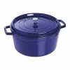 Staub 13.25 Qt. Round Cocotte/Dutch Oven | Dark Blue -Cuisinart Sales Shop 1103491 1