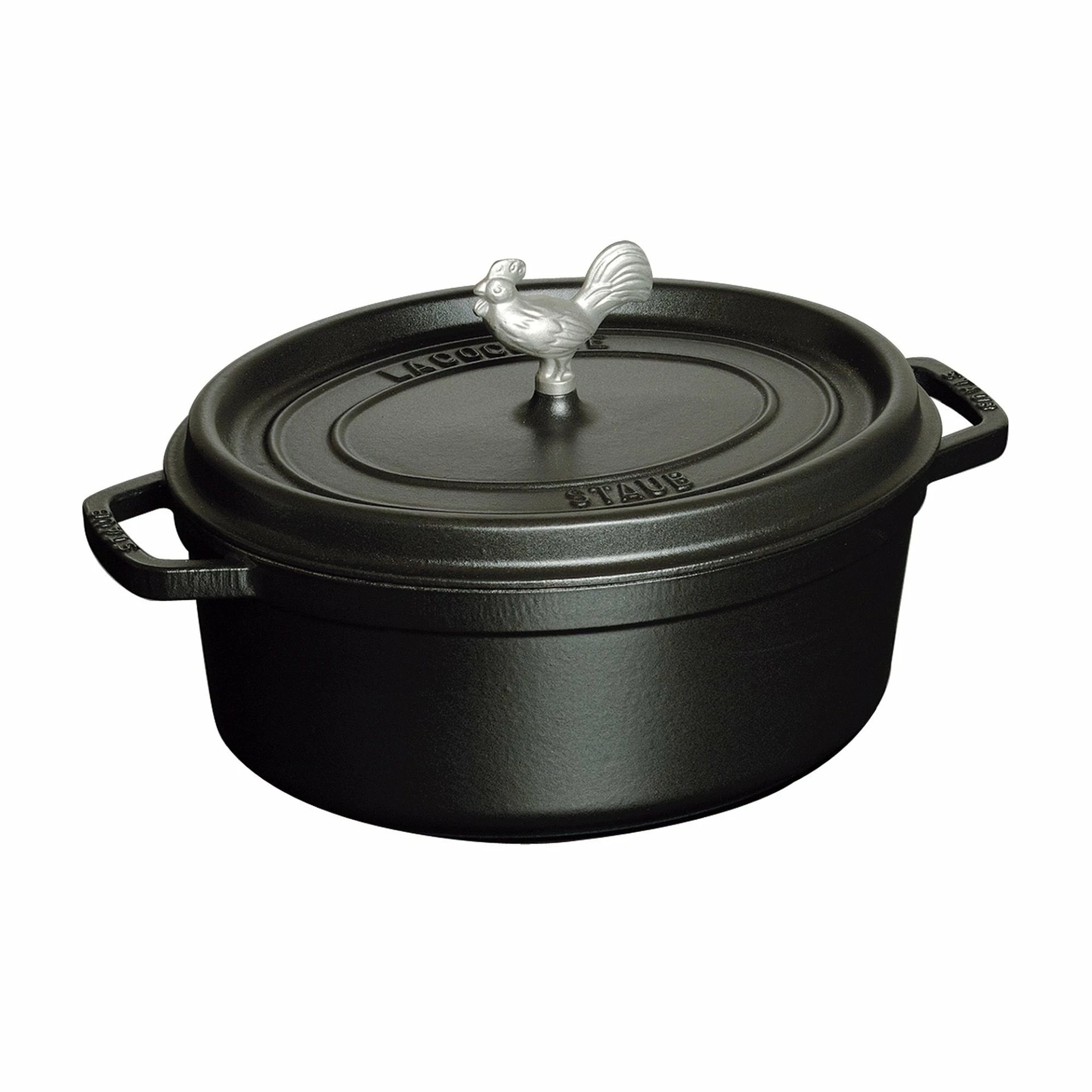 Staub 5.75 Qt. Oval Coq Au Vin Cocotte/Dutch Oven | Matte Black 3 Staub 5.75 Qt. Oval Coq Au Vin Cocotte/Dutch Oven | Matte Black