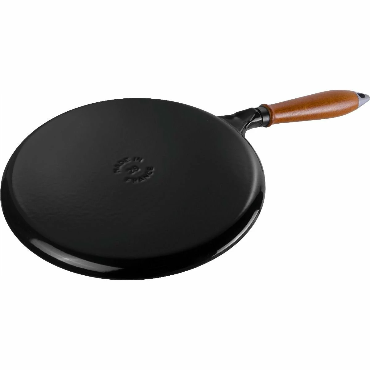 Staub 11" Cast Iron Crepe Pan With Spreader & Spatula | Matte Black 4 Staub 11" Cast Iron Crepe Pan With Spreader & Spatula | Matte Black - Image 2
