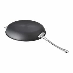 Cuisinart Contour Hard Anodized Open Skillet With Helper Handle | 12" 10 Cuisinart Contour Hard Anodized Open Skillet With Helper Handle | 12" -Cuisinart Sales Shop 12bottomviewonwhite