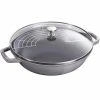 Staub 4.5 Qt. Perfect Frying Pan | Graphite Grey -Cuisinart Sales Shop 1312918 staub perfect frying pan 12 inch graphite grey