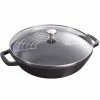 Staub 4.5 Qt. Perfect Frying Pan | Matte Black -Cuisinart Sales Shop 1312923 staub perfect frying pan 12 inch matte black