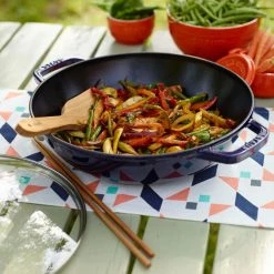 Staub 4.5 Qt. Perfect Frying Pan | Dark Blue -Cuisinart Sales Shop 1312991 4