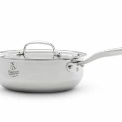 Heritage Steel Cookware Stainless Steel Saucier With Lid | 3 Qt.