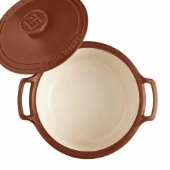 Emile Henry 6-Quart Sublime Stewpot | Sienna -Cuisinart Sales Shop 144760 sublime dutch oven top open