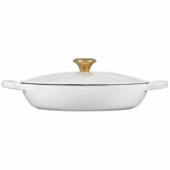 Le Creuset 3.5Qt Signature Braiser Eiffel Tower Collection | White -Cuisinart Sales Shop 16909scr 6fcffb3c1823654