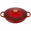 Le Creuset 3.5Qt Signature Braiser Eiffel Tower Collection | Cerise -Cuisinart Sales Shop 16916scr 17ee1dc418246c4