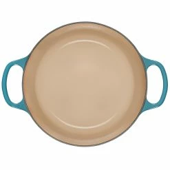 Le Creuset 4.5 Qt. Round Signature Dutch Oven With Stainless Steel Knob | Caribbean Blue -Cuisinart Sales Shop 2417ss d