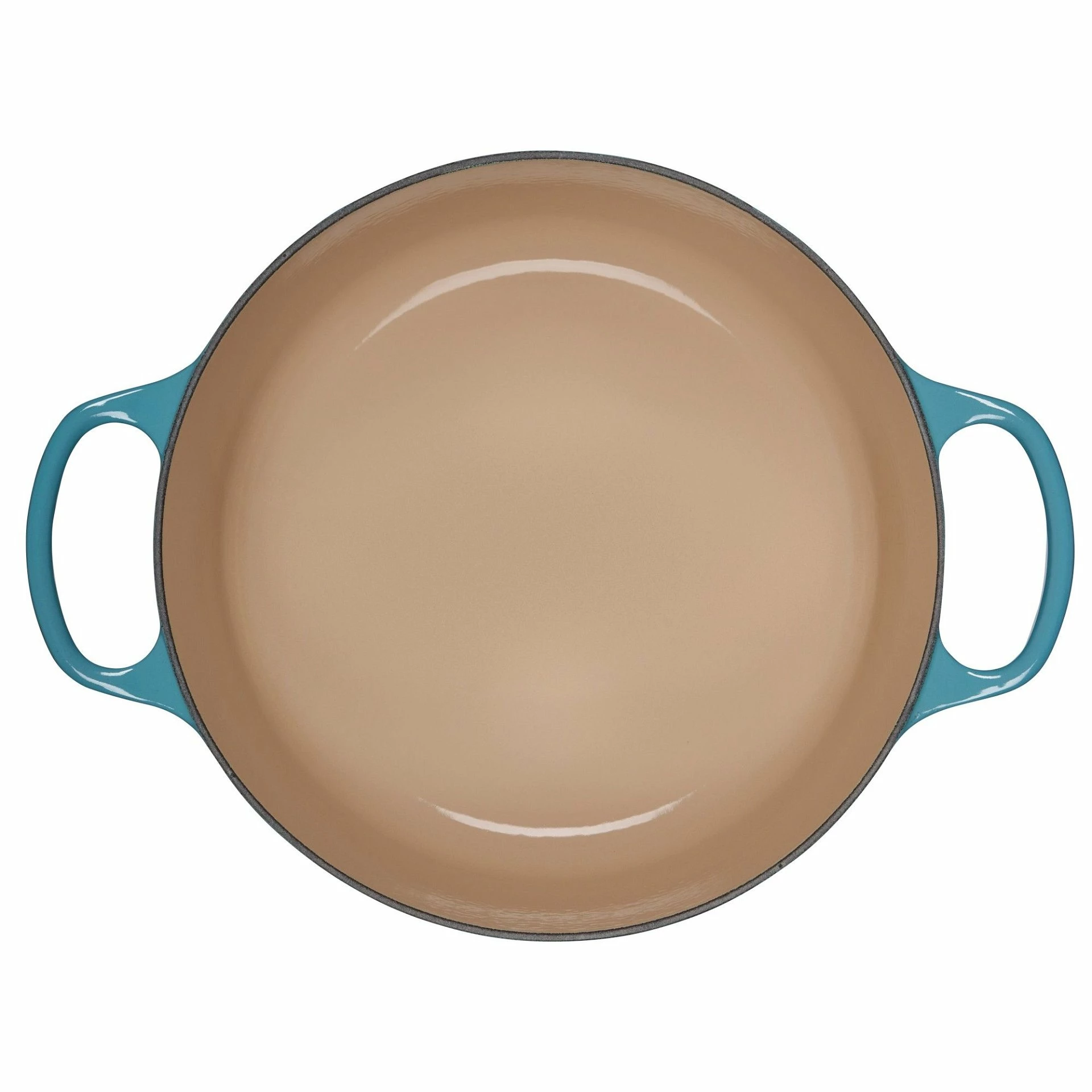 Le Creuset 5.5 Qt. Round Signature Cast Iron Dutch Oven With Stainless Steel Knob | Caribbean Blue 4 Le Creuset 5.5 Qt. Round Signature Cast Iron Dutch Oven With Stainless Steel Knob | Caribbean Blue - Image 2