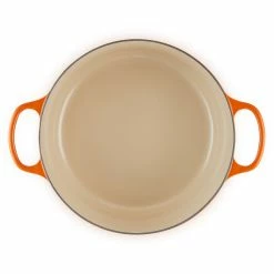 Le Creuset 9 Qt. Round Signature Dutch Oven With Stainless Steel Knob | Flame Orange -Cuisinart Sales Shop 302ss d