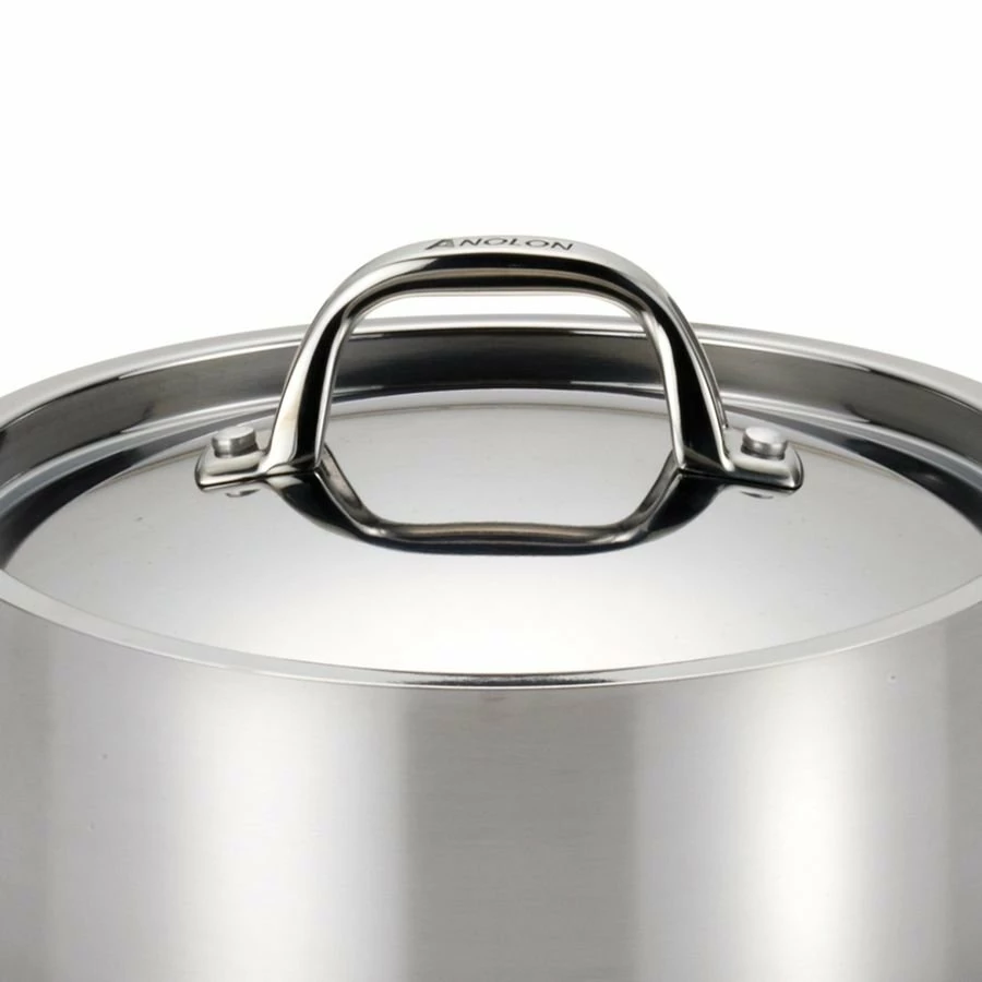 Anolon Cookware Anolon Tri-Ply Clad Stainless Steel 12pc Cookware Set - Image 4
