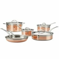 Hestan CopperBond Induction Cookware 10-Piece Set -Cuisinart Sales Shop 31592 hcb 10pc copperbond cookware set