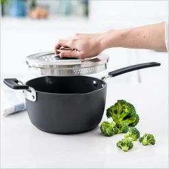 GreenPan Levels 11-Piece Nonstick Stackable Cookware Set -Cuisinart Sales Shop 3 quart sauce life 2