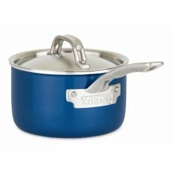Viking Multi Ply Stainless 11-Piece Cookware Set | Blue 14 Viking Multi Ply Stainless 11-Piece Cookware Set | Blue -Cuisinart Sales Shop 40041 9991 blsc 2 qt sauce pan blue metal