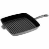 Staub 11.75" Square Cast Iron Grill Pan | Graphite Grey -Cuisinart Sales Shop 40501 109 0 1