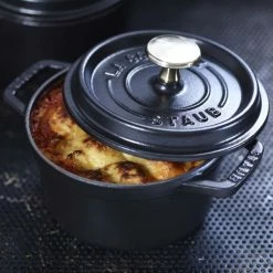 Staub 1.25 Qt. Round Cocotte/Dutch Oven | Graphite Grey -Cuisinart Sales Shop 40509 476 4 1
