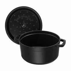Staub 9 Qt. Round Cocotte/Dutch Oven | Matte Black -Cuisinart Sales Shop 40509 863 0 3