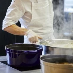 Staub 9 Qt. Round Cocotte/Dutch Oven | Dark Blue -Cuisinart Sales Shop 40510 286 0 2