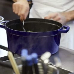 Staub 9 Qt. Round Cocotte/Dutch Oven | Dark Blue -Cuisinart Sales Shop 40510 286 0