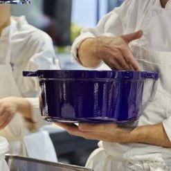 Staub 9 Qt. Round Cocotte/Dutch Oven | Dark Blue -Cuisinart Sales Shop 40510 290 0 1