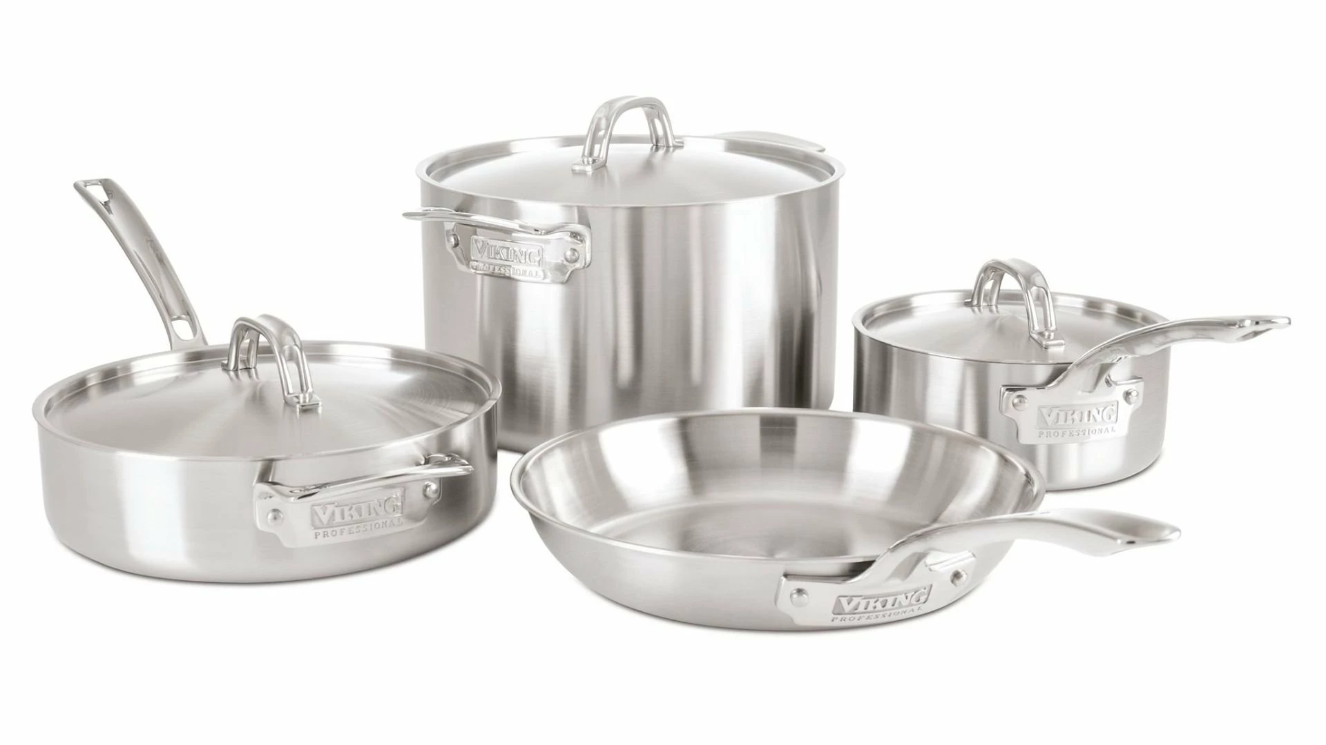 Viking 5-Ply Stainless Steel Cookware Set - 7 Piece