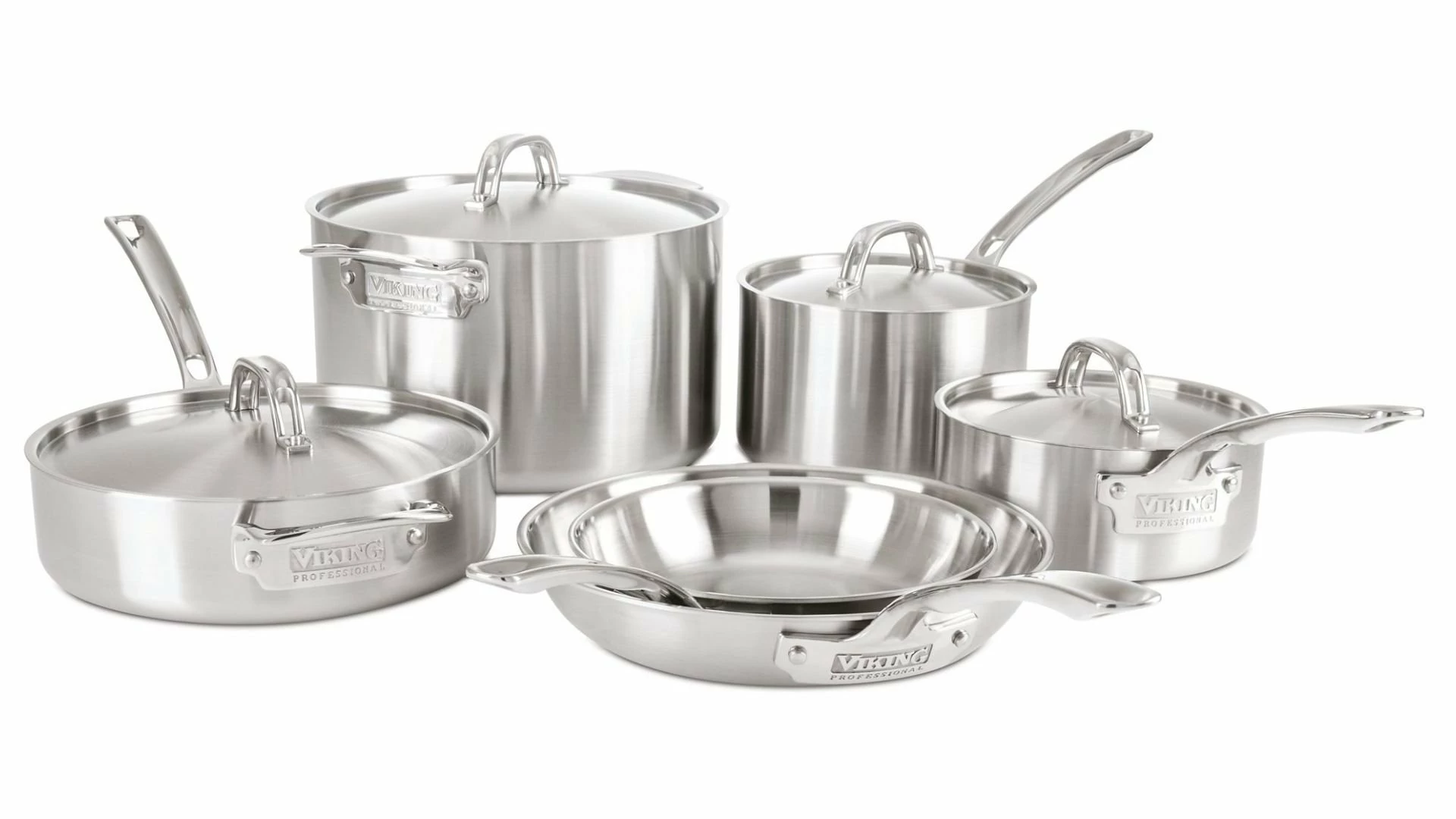 Viking 5-Ply Stainless Steel Cookware Set - 10 Piece