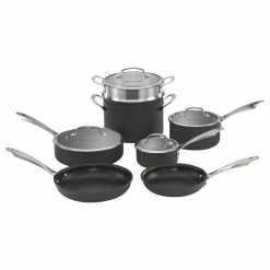 Cuisinart Dishwasher-Safe Anodized 11-Piece Nonstick Cookware Set