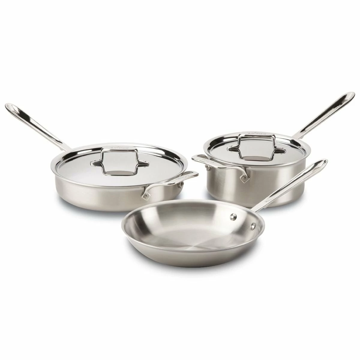 All-Clad D5 Brushed Stainless Steel Cookware Set | 5-Piece 3 All-Clad D5 Brushed Stainless Steel Cookware Set | 5-Piece