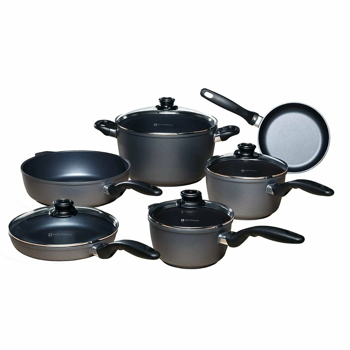Swiss Diamond | HD Nonstick 10-Piece Cookware Set 3 Swiss Diamond | HD Nonstick 10-Piece Cookware Set