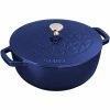Staub 3.75 Qt Essential French Oven With Lilly Lid | Dark Blue -Cuisinart Sales Shop 61dij3pah4l. ac sl1500