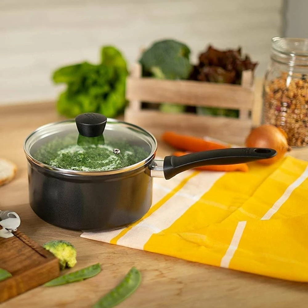 Kuhn Rikon Easy Induction Non-Stick 1.6 Qt. Saucepan With Lid 4 Kuhn Rikon Easy Induction Non-Stick 1.6 Qt. Saucepan With Lid - Image 2