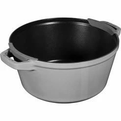 Staub Stackable Cocotte, Braiser, And Grill Pan With Lid | Graphite Grey -Cuisinart Sales Shop 61thlq3m26l. ac sl1500