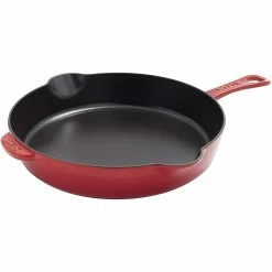 Staub 11'' Traditional Deep Skillet | Cherry Red