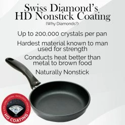 Swiss Diamond | HD Fry Pan - 8" -Cuisinart Sales Shop 6420 diamonds 67459.1649266035