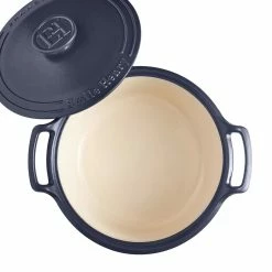 Emile Henry 6-Quart Sublime Stewpot | Indigo 10 Emile Henry 6-Quart Sublime Stewpot | Indigo -Cuisinart Sales Shop 664760 sublime dutch oven top open
